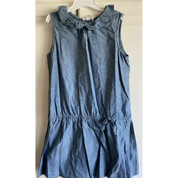 Land’s End Size 10 Girl’s‎ Chambray Blue Denim Dres - Picture 1 of 6